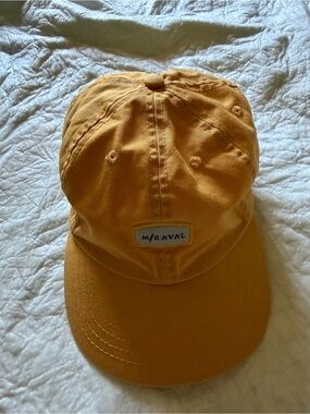 Miraval Life In Balance Yellow Cotton Baseball Hat One Size American dry goods